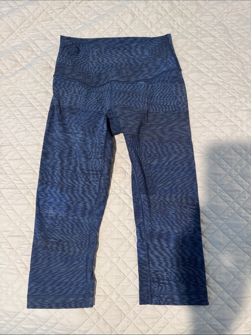 lululemon athletica Navy Textured High-Rise Track Pants